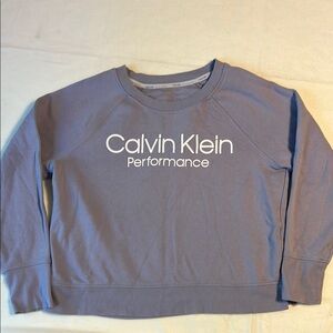 Calvin Klein crop top sweatshirt. Size large.